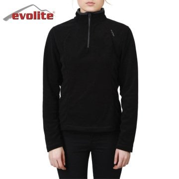 Evolite Fuga Bayan Mikro Polar Sweater - Siyah