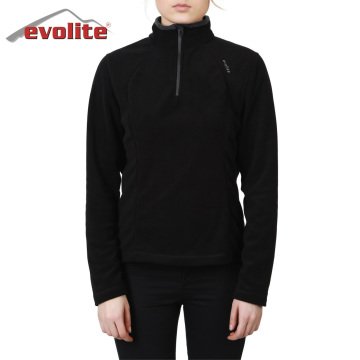 Evolite Fuga Kadın Mikro Polar Sweater - Siyah