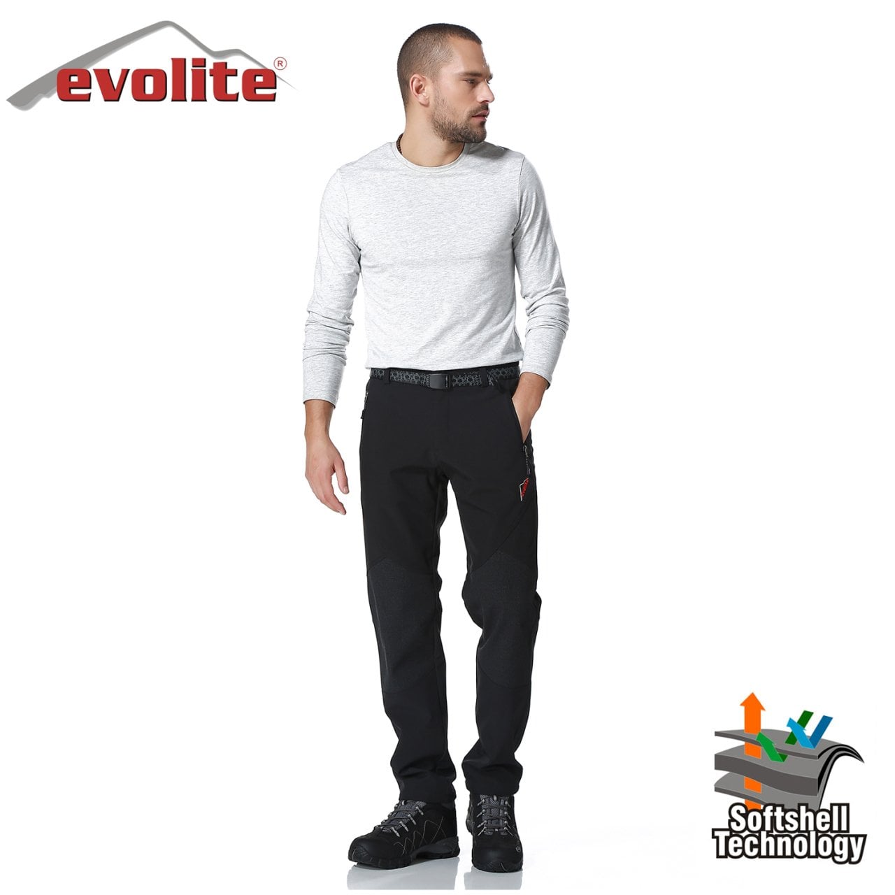 Evolite Erkek Blackhole Softshell Pantolon