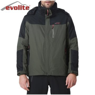 Evolite Diva Erkek 3in1 Haki/Siyah Mont