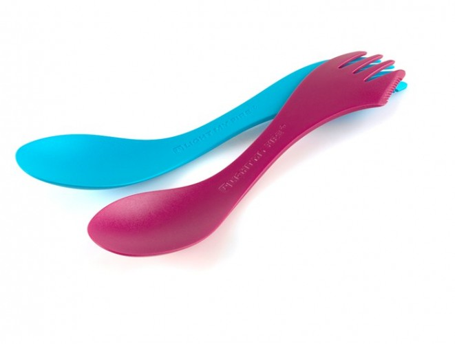 Spork Extra-Medium 2li Kaşık-Çatal Mavi_Fuşya