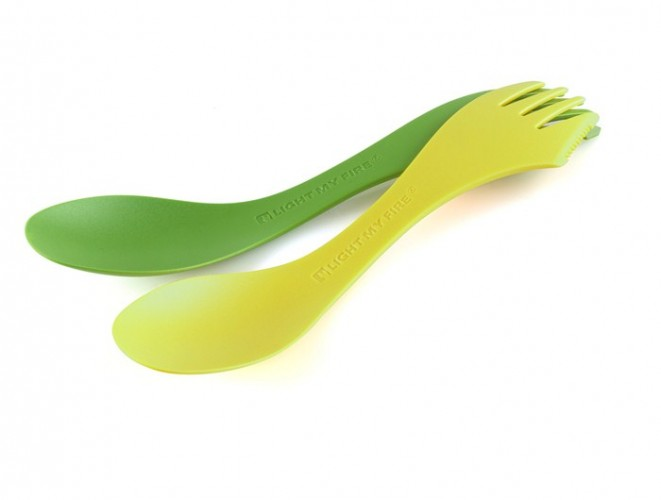 Spork Extra-Medium 2li Kaşık-Çatal Yeşil-Sarı