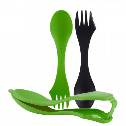 Spork’n Case Kutulu 2li Kaşık-Çatal Yeşil-Siyah