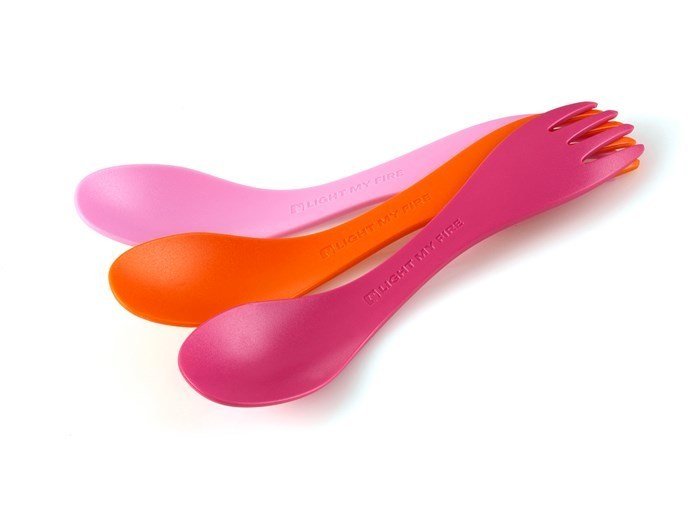 Spork Little 3lü Küçük Kaşık-Çatal Fuşya-Turuncu-Pembe