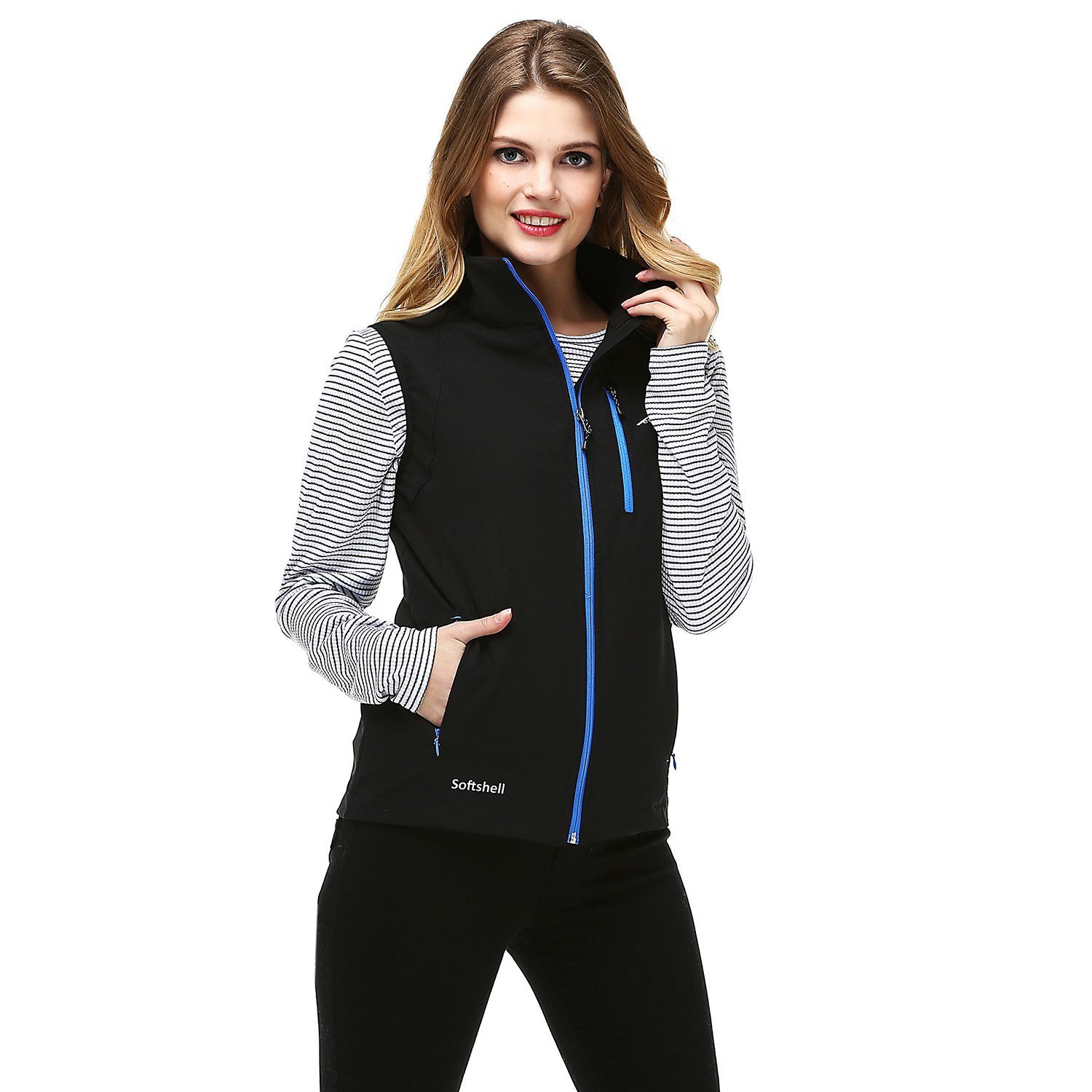 Evolite Neon Softshell Kadın Yelek - Mavi