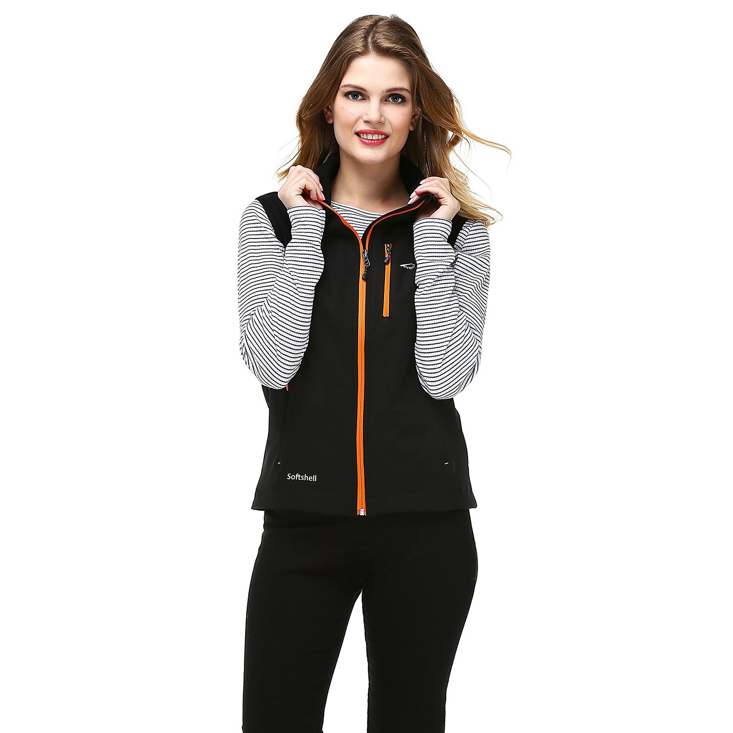 Evolite Neon Softshell Kadın Yelek - Turuncu